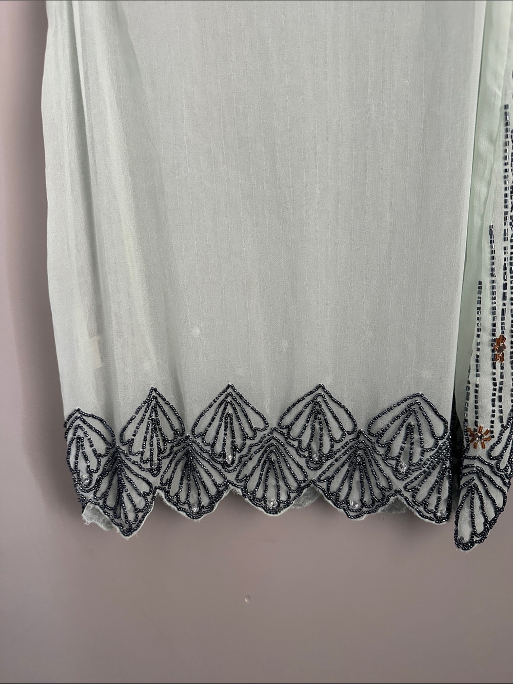 Willow & Clay Mint Green Beaded Tank Top - Picture 14 of 15